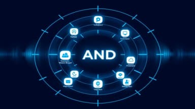 Radar visualization showing brand visibility across AI platforms